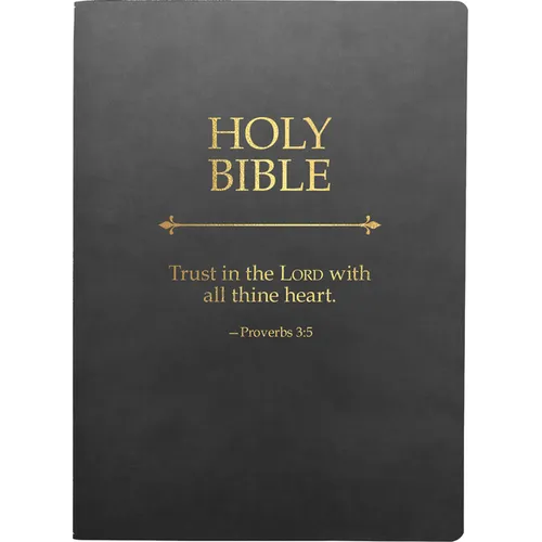 KJV Holy Bible, Trust in the Lord Life Verse Edition, Large Print, Black Ultrasoft: (Red Letter, 1611 Version)