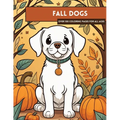 Fall Puppies Coloring Book