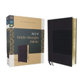 Niv, Wide Margin Bible (a Bible That Welcomes Note-Taking), Leathersoft, Navy, Red Letter, Comfort Print