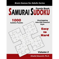 Samurai Sudoku Puzzle Book: 1000 Easy to Hard Sudoku Puzzles Overlapping into 200 Samurai Style