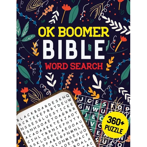 OK Boomer Bible Word Search: Bible Word Search Puzzle, Brain Exercise Game, Fun, and Festive Word Search Puzzles, Favorite Verses Bible Word Search