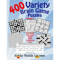 Variety Brain Game Puzzle Book, Volume 2: 400 Puzzles