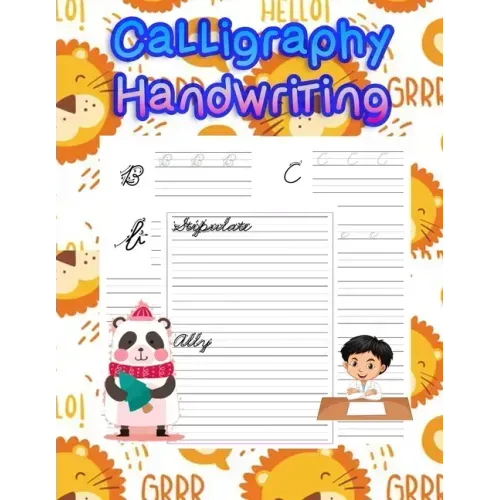 Calligraphy Handwriting: handwriting tracing workbook-handwriting practice paper for kids-handwriting practice sheets