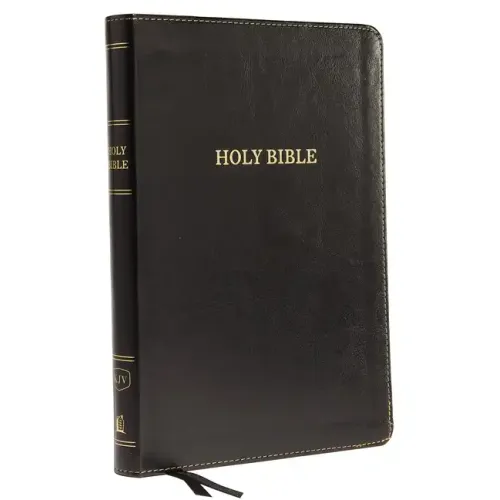 KJV, Thinline Bible, Large Print, Imitation Leather, Black, Red Letter Edition