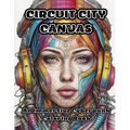 Circuit City Canvas: An Immersive Cyberpunk Coloring Book