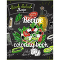 Recipe coloring book: A Coloring Book of 35 Unique recipe Coe Stress relief Book Designs Paperback