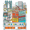 Brooklyn Bound: A Coloring Book: Including Williamsburg, Prospect Park, Coney Island, and More