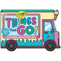 Crayola: Things That Go! (a Crayola Ice Cream Truck-Shaped Coloring & Activity Book for Kids with Over 100 Stickers)