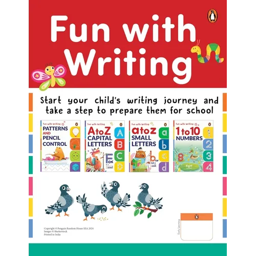 Fun with Writing (Pack of 4 Books): A Set of 4 Activity Books for Preschool Kids, Toddlers Book for 3+ [Penguin Early Learning Series]