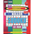 Adult book. Big Numbricks and Killer sudoku. Easy - medium levels.: Very large font. Sudoku relax.