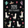 Llama Planner 2026: Cute 2026 Alpaca & Cactus Daily Organizer January-December (12 Months) Funny Farm Animal Agenda