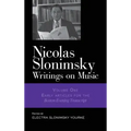 Nicolas Slonimsky: Writings on Music: Early Writings