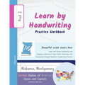 Handwriting Practice Workbook - United States of America, States and Capitals - Print, Level 2: Learn by Handwriting - Children and Adults - USSP2PE