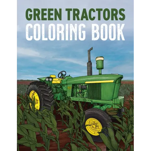 Green Tractors Coloring Book