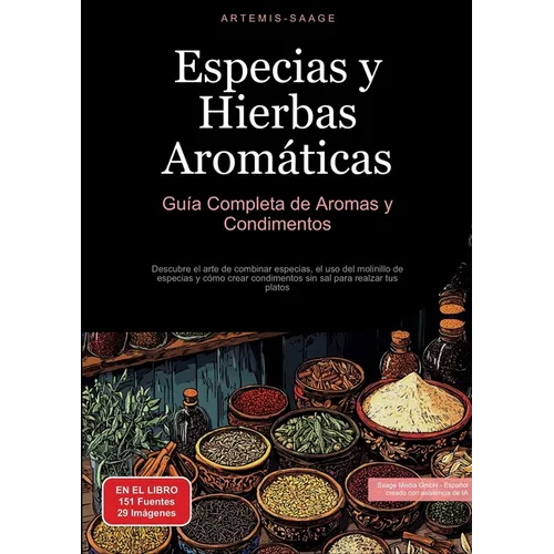 Especias y Hierbas Aromáticas: Guía Completa de Aromas y Condimentos: Descubre el arte de combinar especias, el uso del molinillo de especias y cómo c