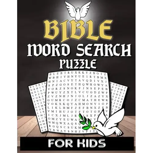 Bible Word Search For Kids: Christian Word Search Puzzle Book For Kids Adults And Senior With Inspirational Words - Bible Activity Book Crossword