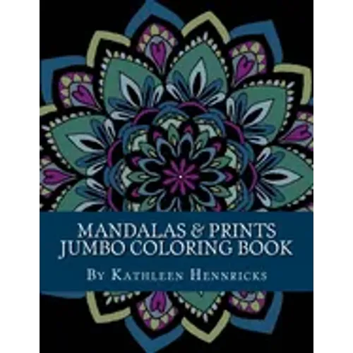 Mandalas & Prints Jumbo Coloring Book