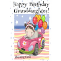 HAPPY BIRTHDAY GRANDDAUGHTER! (Coloring Card): Personalized Birthday Card for Girls, Inspirational Birthday Messages!