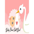 Baby Shower Guest Book: Stork Delivers Baby Girl Pink - Baby Shower Party Guest Book Gift For Family & Friends & Guests To Sign and Leave Thei