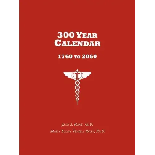 300 Year Calendar: 1760 to 2060