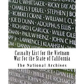 Casualty List for the Vietnam War for the State of California