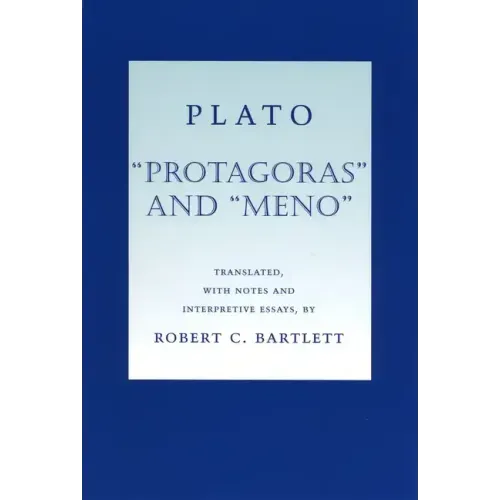 Plato "Protagoras" and "Meno"