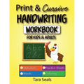Print & Cursive Handwriting Workbook for Kids & Adults