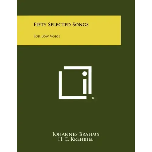 Fifty Selected Songs: For Low Voice - Paperback