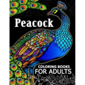 Peacock coloring books for adult: Adults Coloring Book