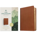 NLT Life Application Study Bible, Third Edition, Large Print (Red Letter, Genuine Leather, Brown)