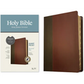 KJV Personal Size Giant Print Bible, Filament Enabled Edition (Leatherlike, Brown/Mahogany, Indexed)