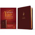 Biblia de Estudio del Diario Vivir Rvr60, Letra Grande (Sentipiel, Vino Tinto, Letra Roja)