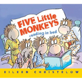 Five Little Monkeys Reading in Bed Board Book