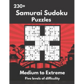 Samurai Sudoku Puzzles: Medium to Extremely Hard Samurai Sudoku Puzzles