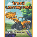 Truck Coloring Book - For Kids Ages 4-8, 8-12 - Simple and Easy Mosaic Color By Number: Jumbo Color-By-Number With Construction Vehicles, Fire Trucks,