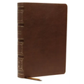 Nkjv, Single-Column Wide-Margin Reference Bible, Leathersoft, Brown, Red Letter, Comfort Print: Holy Bible, New King James Version