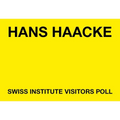 Hans Haacke: Swiss Institute Visitors Poll