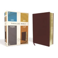 Niv, Kjv, Nasb, Amplified, Parallel Bible, Bonded Leather, Burgundy: Four Bible Versions Together for Study and Comparison
