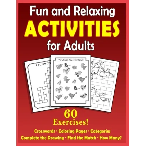 Fun and Relaxing Activities for Adults: Puzzles for People with Dementia [Large-Print]