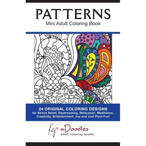 Patterns: Mini Adult Coloring Book