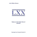 Notes on the Greek Text of Genesis