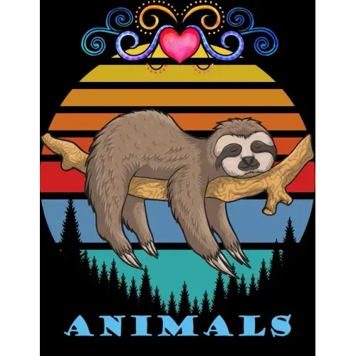 Animals: An adult coloring book: stress relieving designs