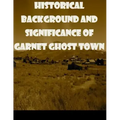 Historical Background and Significance of Garnet Ghost Town