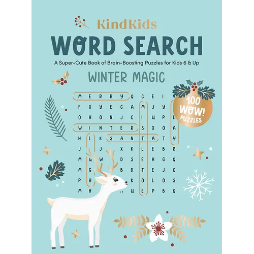 Kindkids Word Search Winter Magic: A Super-Cute Book of Brain-Boosting Puzzles for Kids 6 & Up