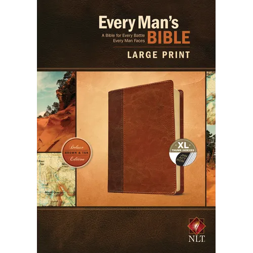 Every Man's Bible NLT, Large Print, Tutone