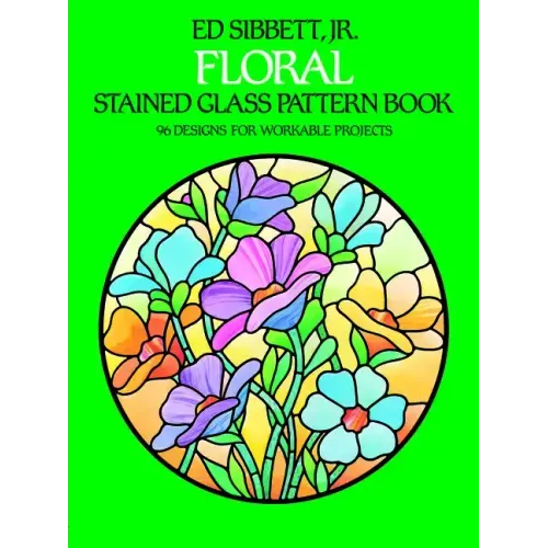 Floral Stained Glass Pattern Book