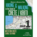 Hiking & Walking in the Island of Crete/Kriti Map 1 (West) Detailed Topographic Map Atlas 1: 50000 Western Crete Chania, Rethymno Greece Aegean Sea: T