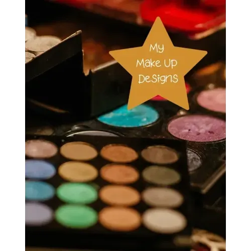 My Make Up Designs: Book of face chart templates for make up artist designers creations. Perfect for teens, students & professionals. Colo