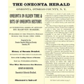 Oneonta in Olden Time & Bits of Oneonta History: An Interesting Series of Articles by Harvey Baker, Published in the Oneonta Herald During the Years 1