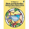 Birds and Butterflies Stained Glass Pattern Book